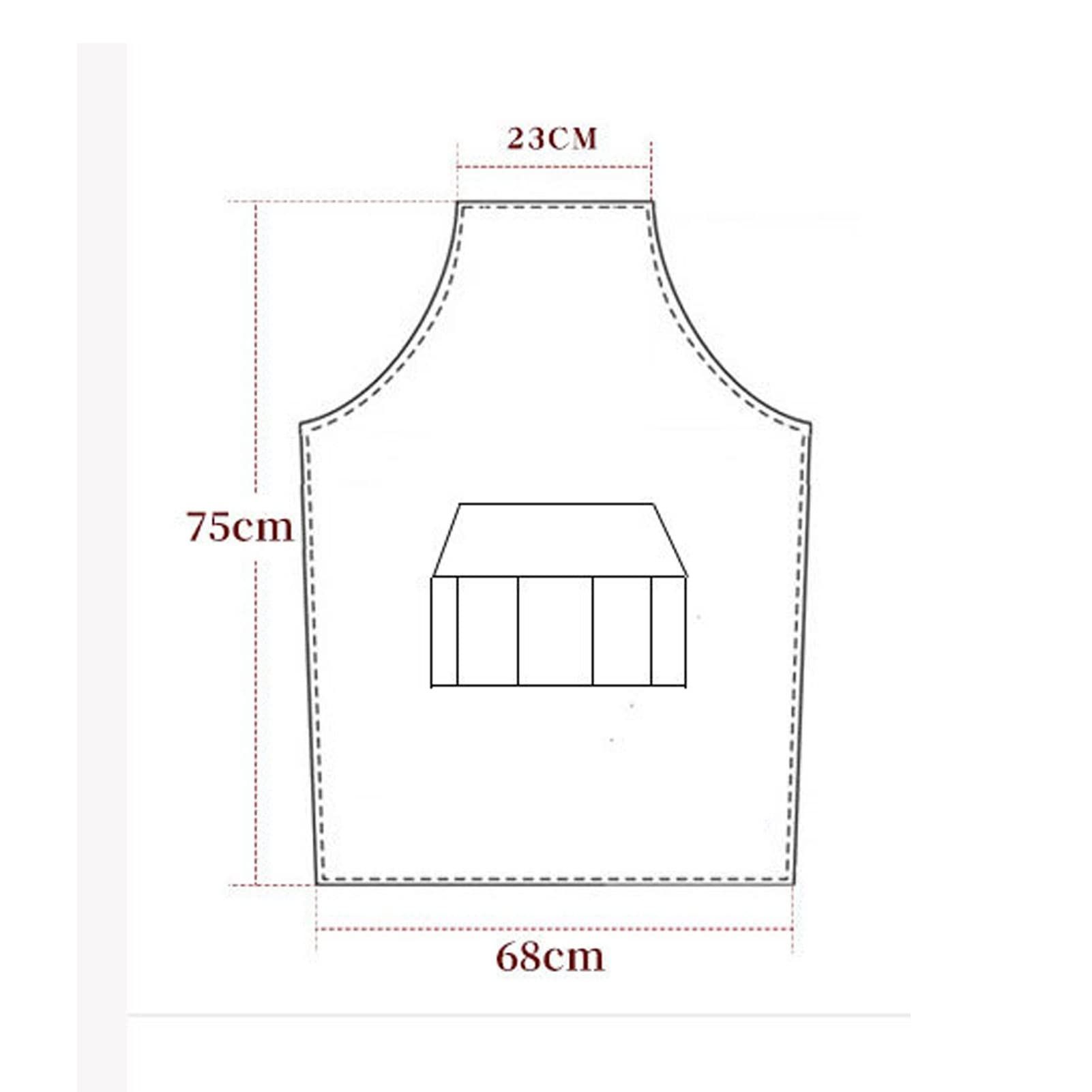 Thickened 4 Pocket Canvas Tool Apron, Adjustable Industrial Style Apron, Hairdressing, BBQ, Cooking Apron, Unisex