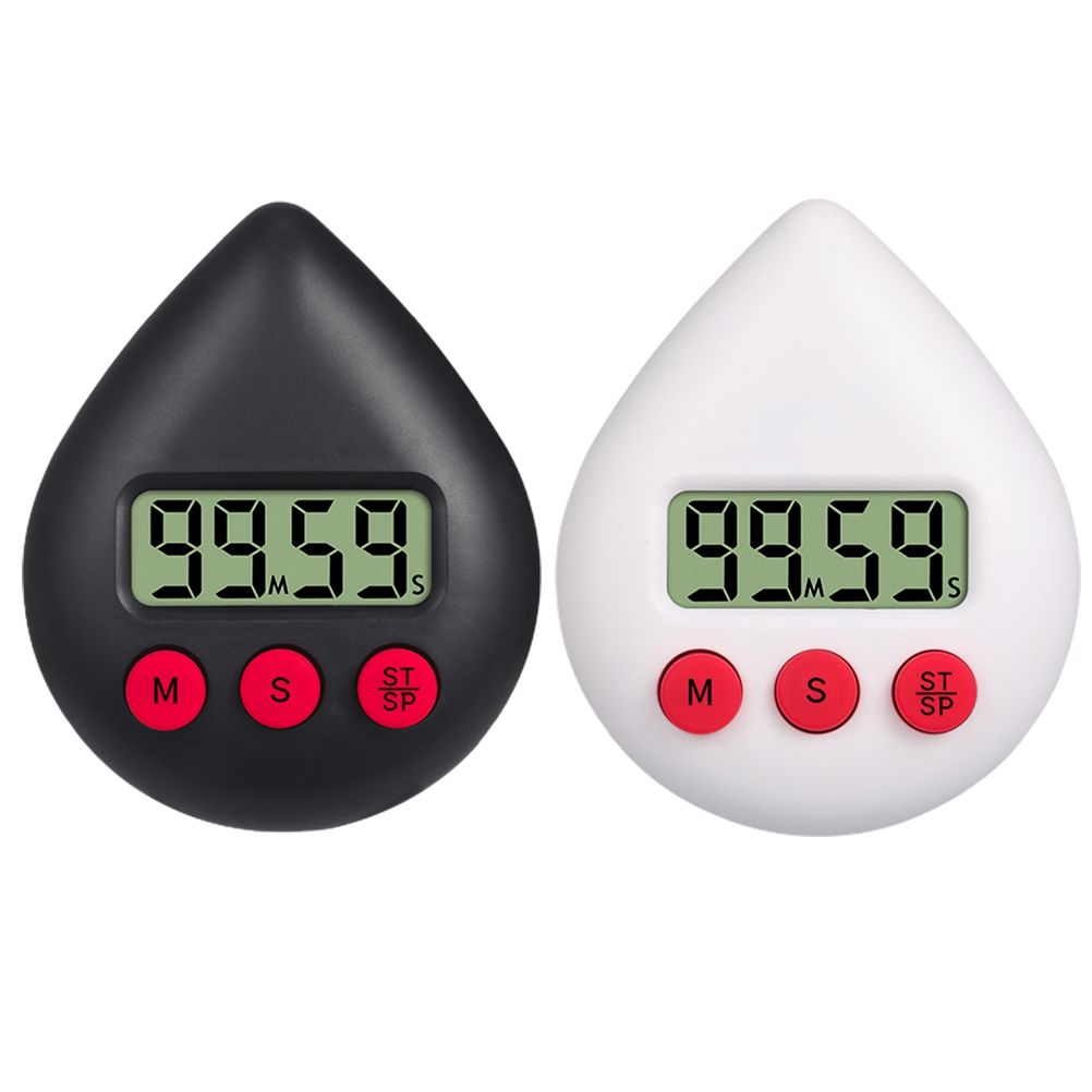 Black Water Drop Shaped Bathroom Timer Portable Simple Operation Digital Shower Cooking Timer for Kitchen Shower โ image 6