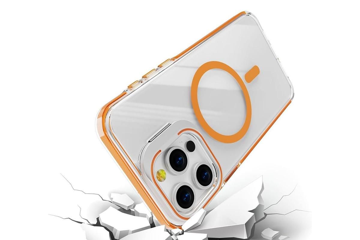 For iPhone 16 Series Phone Case with Stand Full Body Case -Orange /iPhone 16 Pro Max β image 3