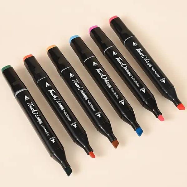 Professional Dual-Tip Marker Set, 100 Colors for Art & Design — image 2