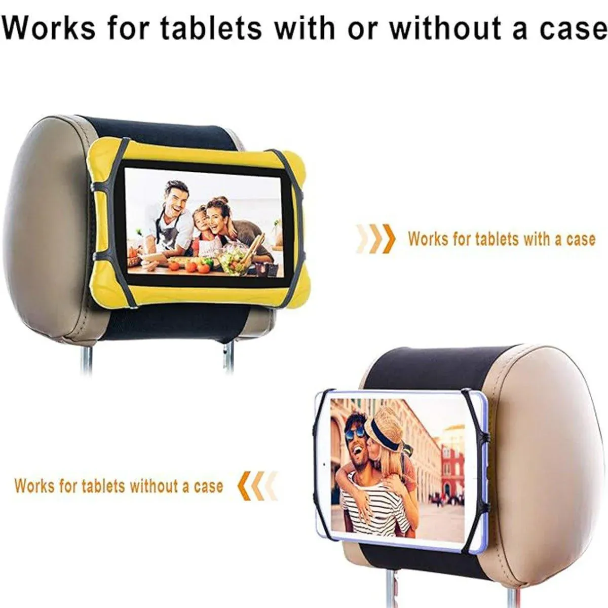 Rotating Car Headrest Tablet Holder Rear Seat Mount for iPad and Tablets — image 5