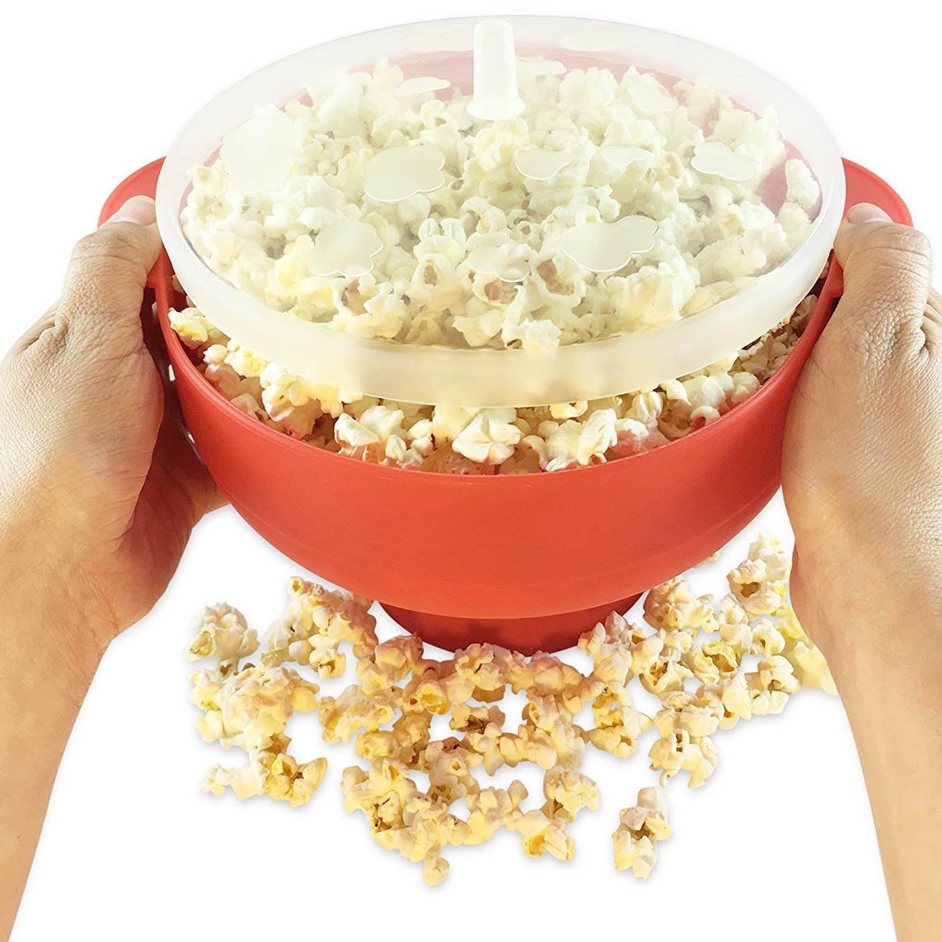 Microwave Popcorn Popper with a lid and convenient built-in handles, Silicone Popcorn Maker, Collapsible Bowl & Dishwasher Safe โ image 2