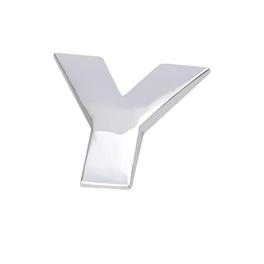 A-Z Alphabet Letters Car Sticker Self Adhesive Auto Badge Emblem 3D Chrome Good - Y