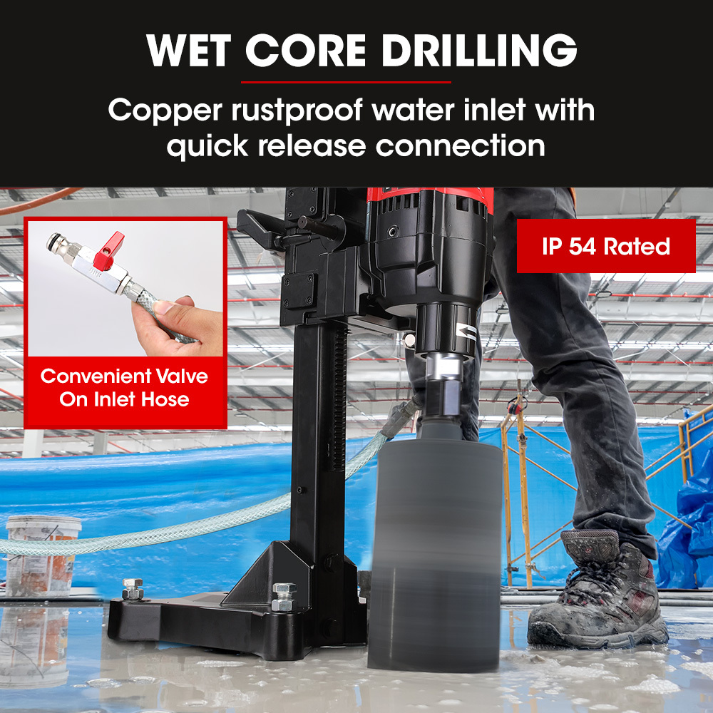 BAUMR-AG 3200W 280mm Concrete Core Drill with Stand Rig — image 6