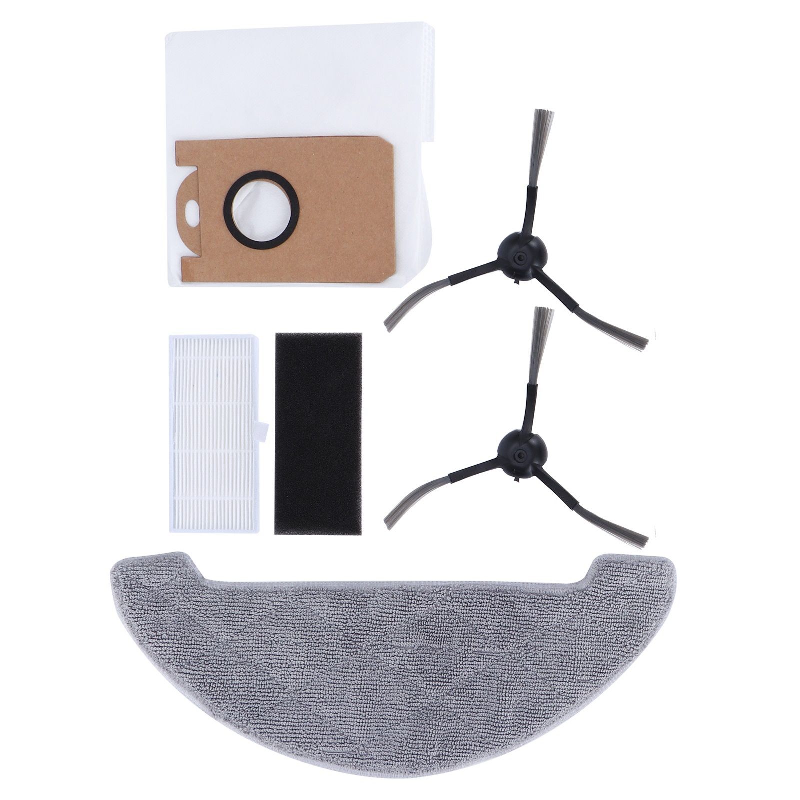 Side Brush Filter Dust Bag Kit Robot Vacuum Cleaner Parts Fit for Proscenic M7 MAX — image 4