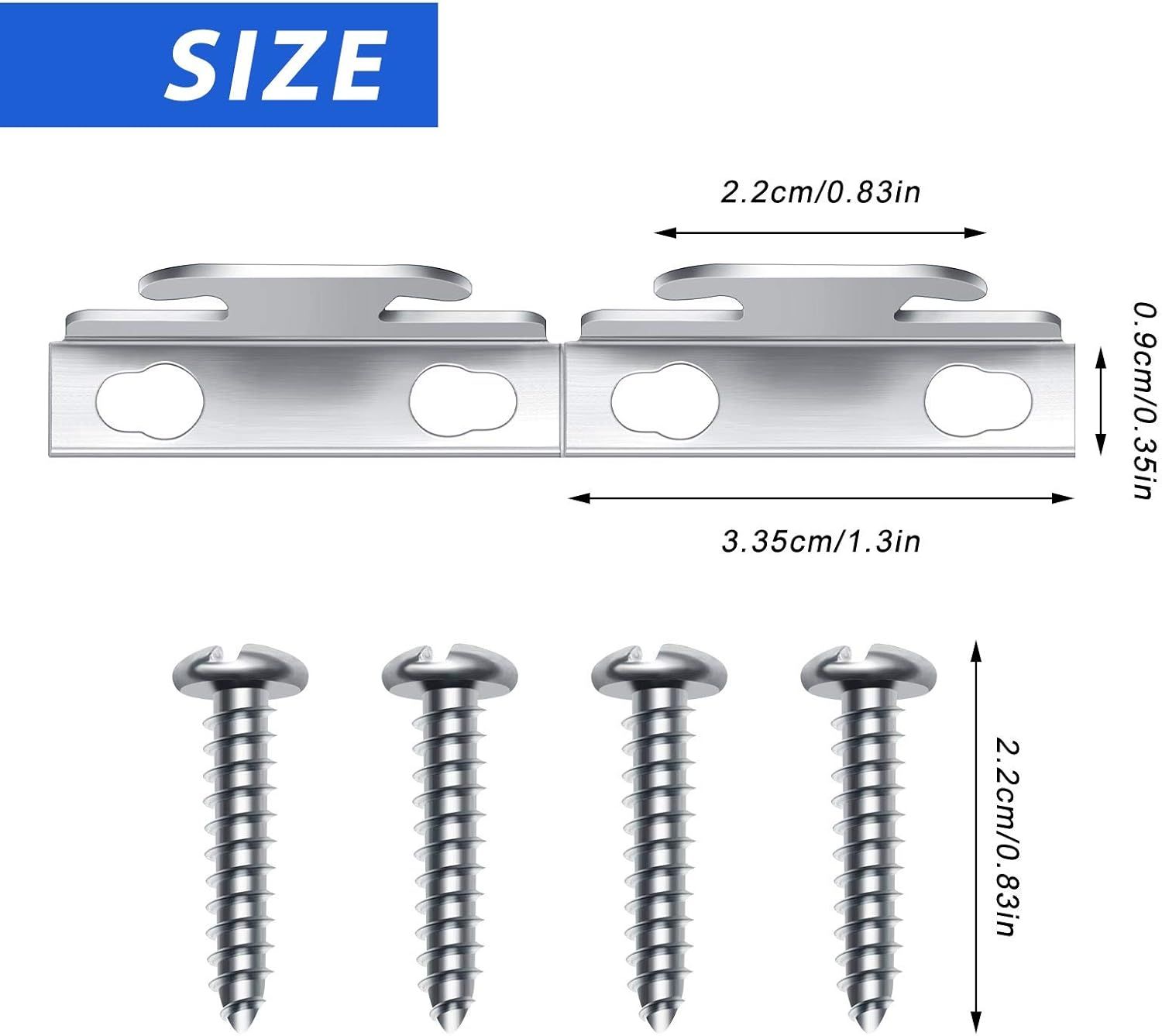 Curtain Rod Brackets & Hooks Accessories - Adjustable Sets with Screws & Support Hangers or Home & Kitchen (10 Sets) — image 2