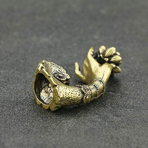 Antique brass creative bergamot lotus incense burner home desktop tea pet ornaments handicrafts durable and easy to clean โ image 5