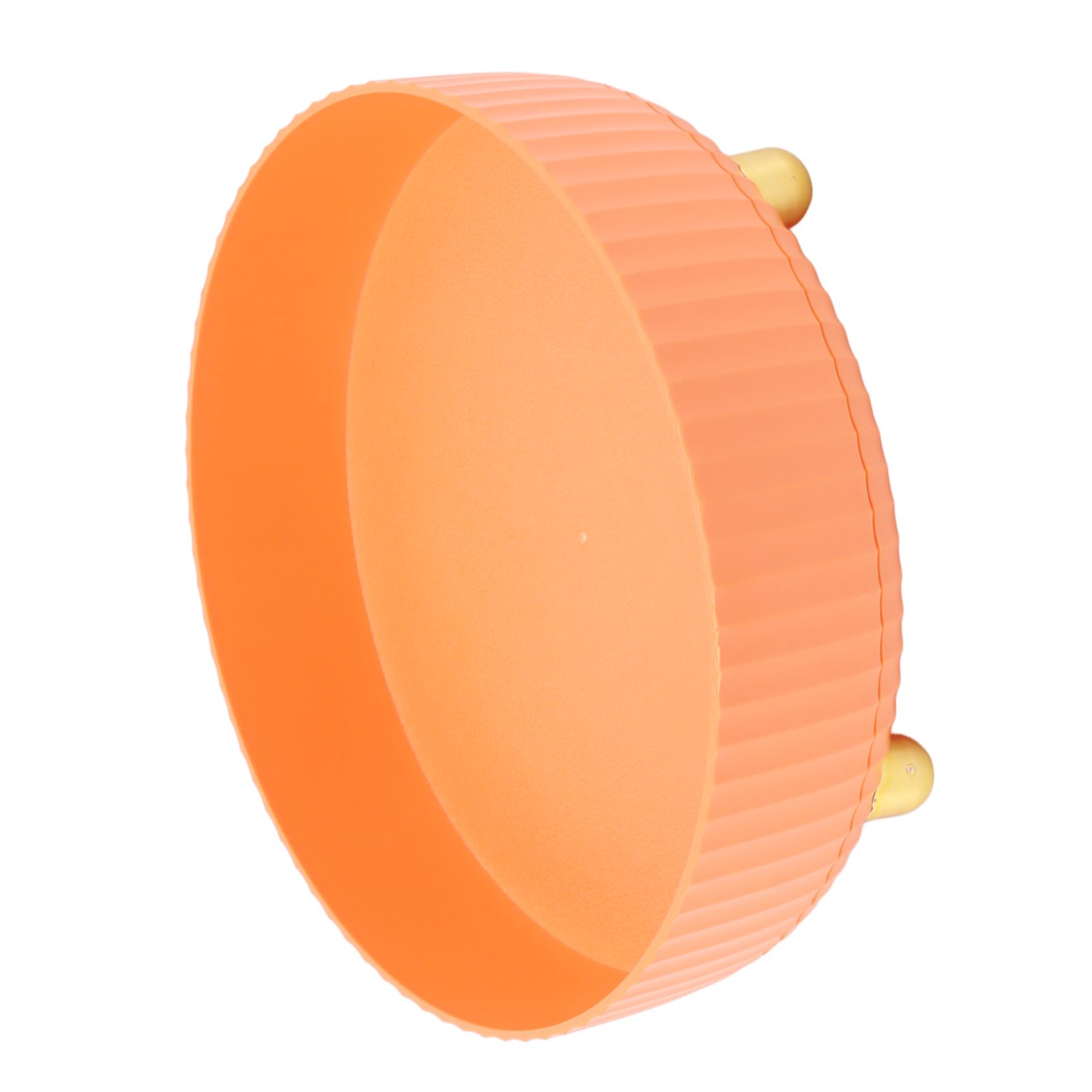 360 Degree Rotating Storage Rack Organizer Round Cosmetic Spice Rack Turntable for Kitchen Cabinet Pantry Small Orange — image 4