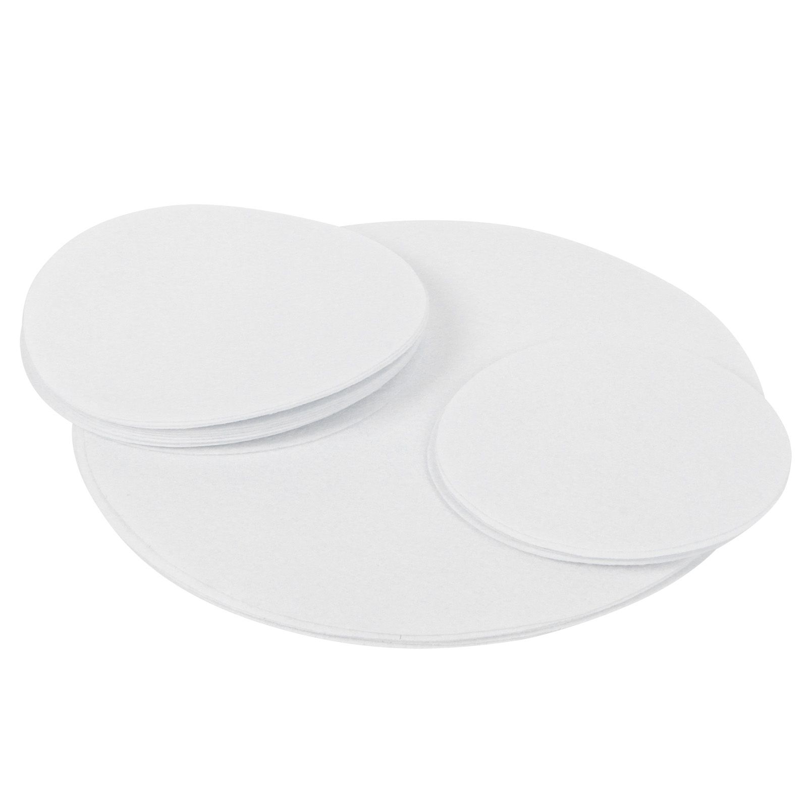 Felt Dish Protection Pad AntiFriction Storage Separator Insulation Mat Food Plate Porcelain Divider(White 24PCS) — image 3