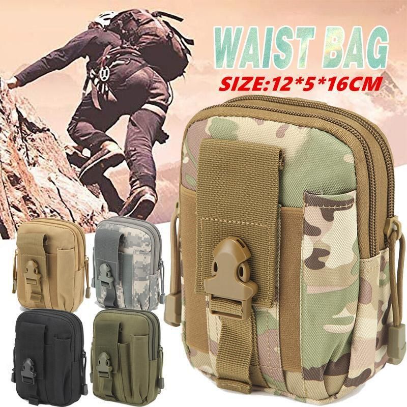 Tactical Waist Bag Utility Military Wallet Pack Belt Molle Multi Purpose Pouch - Air Force โ image 2