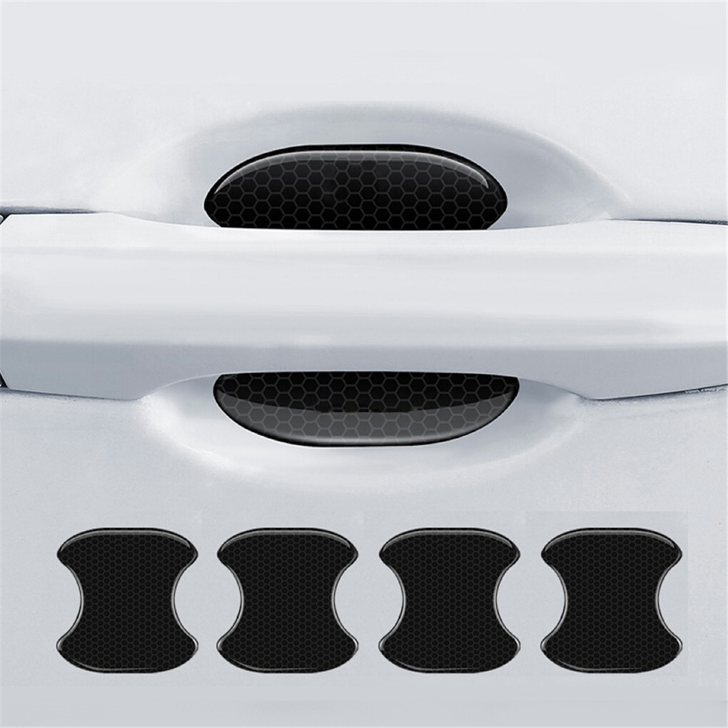 FIN 8PCS Universal Car Door Handle Cup Protector Anti-Scratches Cover Guard Film — image 6