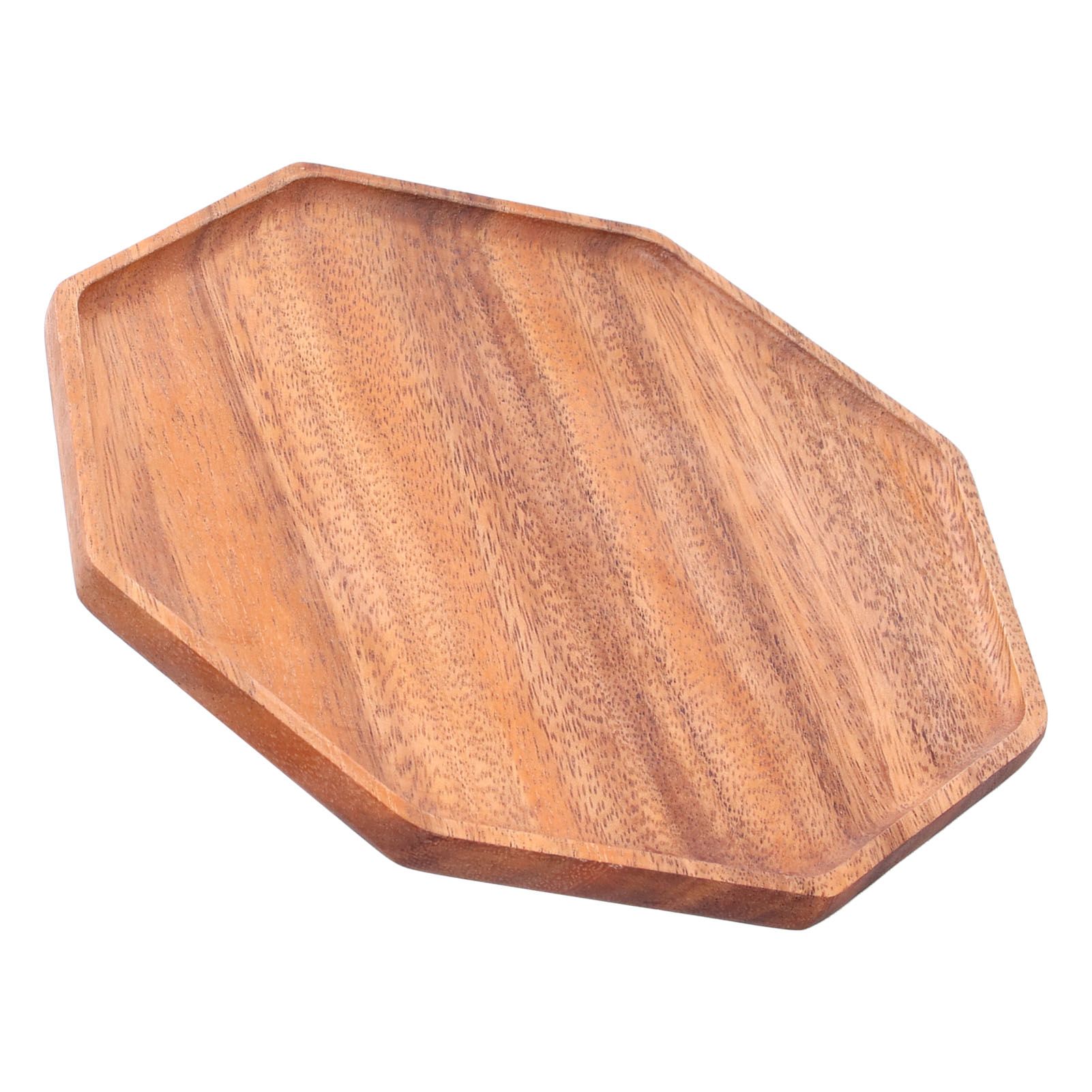 Tea Plate Natural Wood Environmental Protection Uniform Texture Odorless Serving Tray25x25x2cm — image 6