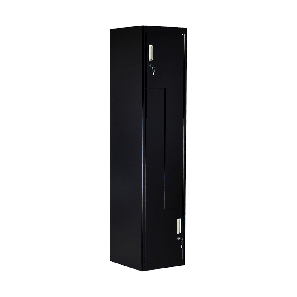 Black Two-Door L-shaped Office Gym Shed Storage Lockers — image 7