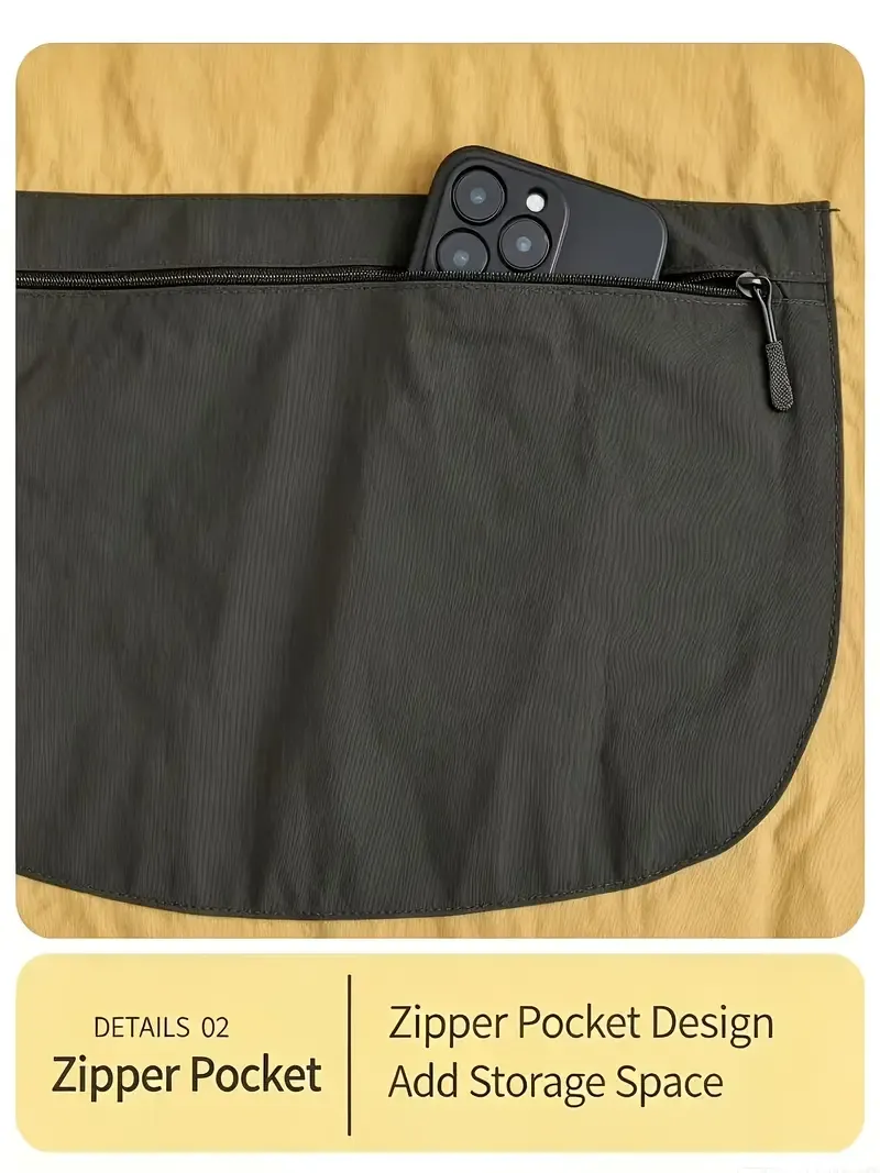 Fashion Waterproof Apron with Ruffled Sleeves, Zippered Large Pocket & Back Tie, Waterproof & Breathable Non-Stuffy โ image 6