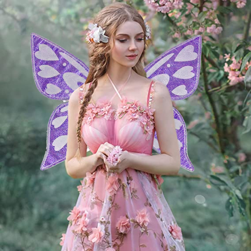 Pink Sparkling Fairy Wings - Lightweight Glitter Butterfly Costume Accessory for Kids & Adults — image 5