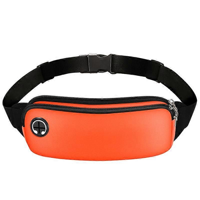 Sports Waist Bag Running Belt Bag Adjustable Phone Holder Fanny Pack for Men Women Gym Cycling Hiking - Orange