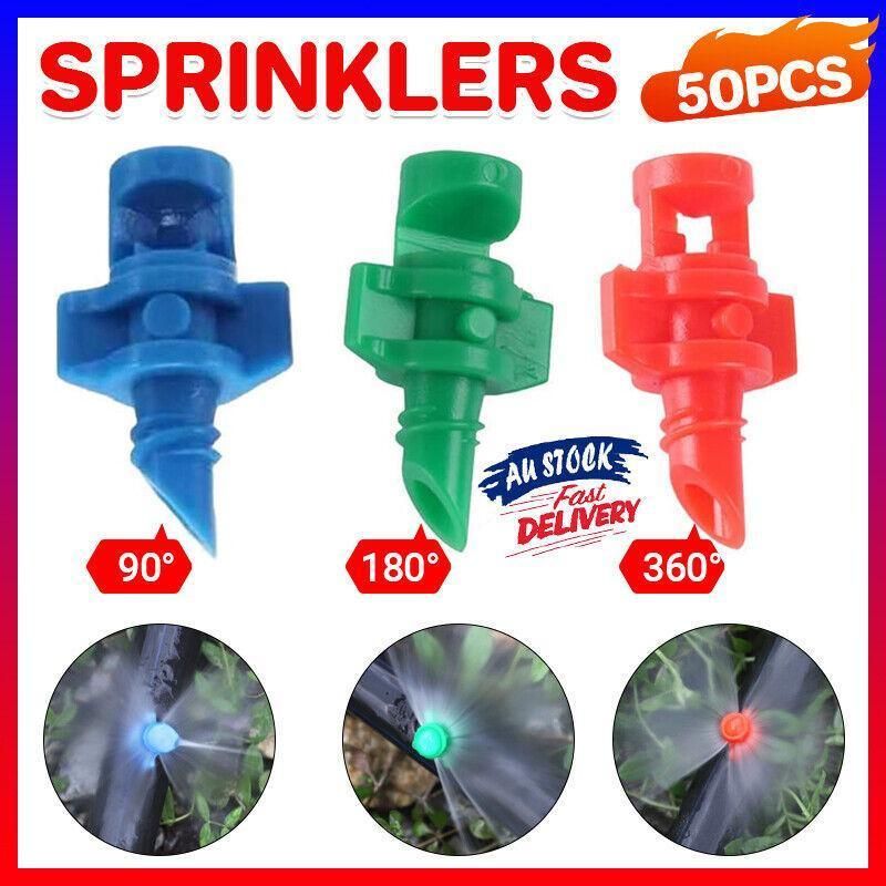 50Pcs Micro Spray Jets 90-360D Watering Misting Nozzle Sprinkler Irrigation โ image 2