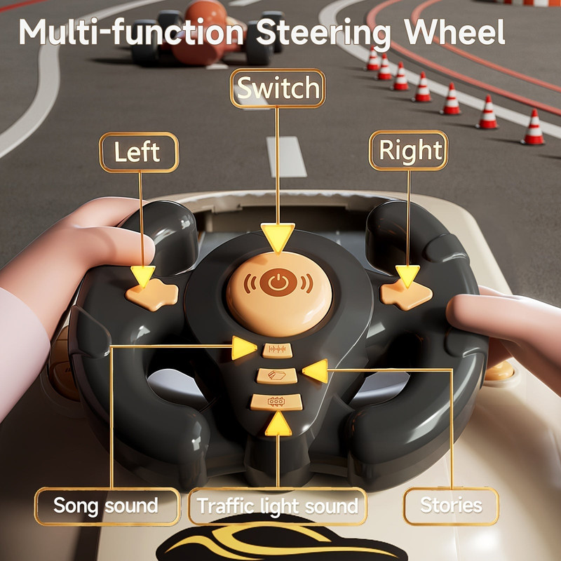 Racing Steering Wheel Toy for Kids Interactive Play — image 3
