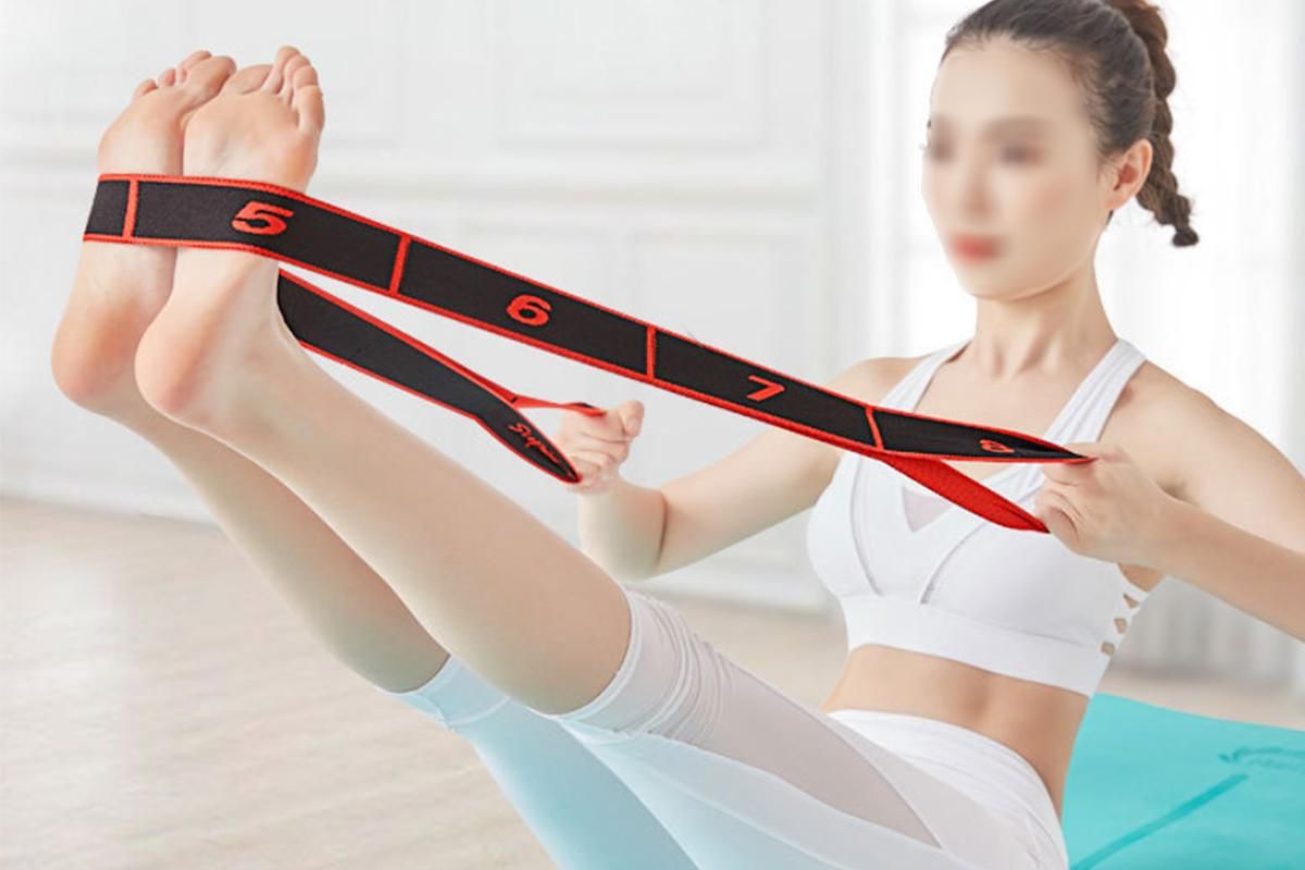 8 Level Yoga Resistance Bands Set 3 Pack Elastic Fitness Stretch Bands โ image 2