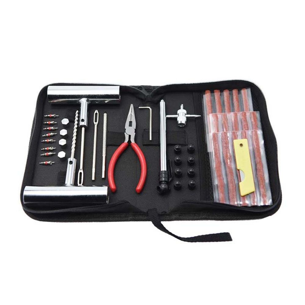 Tire Repair Kit 46Pcs Tire Patch Kit with Connectors Diaper Repair Tools Tyres and Connectors Patch Kit for Car Motorcycle Truck Tractor Trailer — image 4