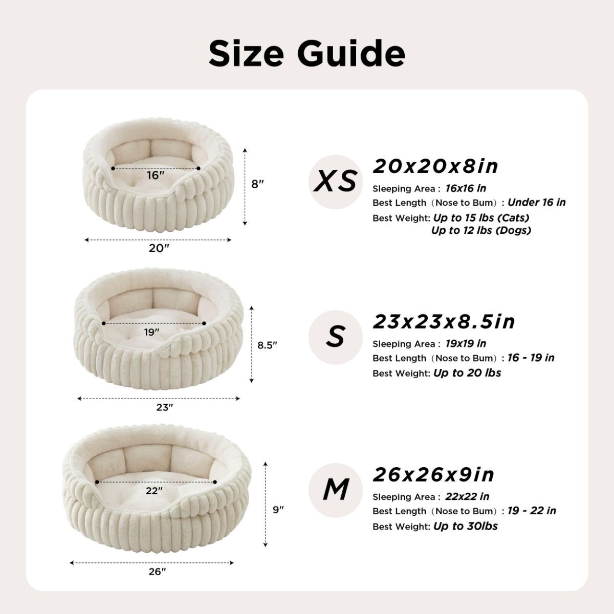 Cat Bed Plush Cat Bed Round Cat Bed Cat Furniture Cat Comfort High-Quality Cat - Navy / 26in — image 3