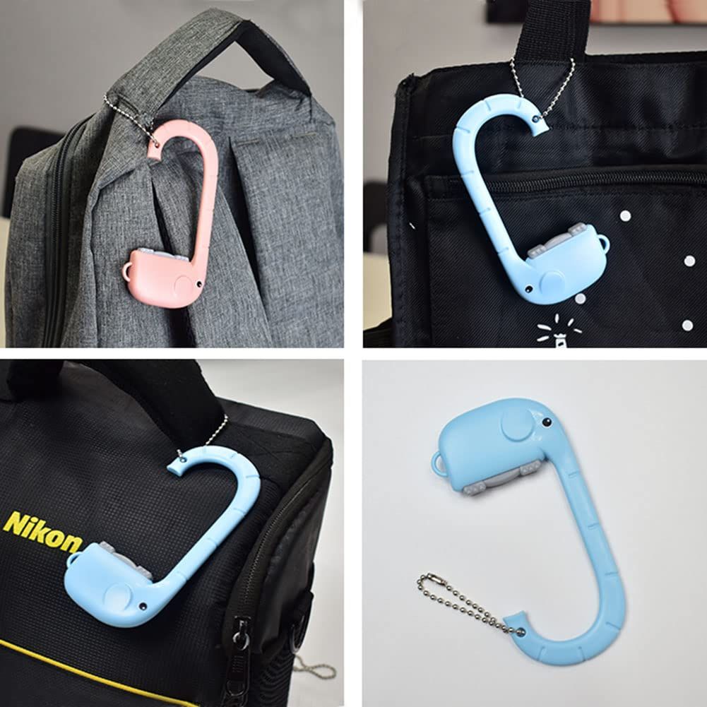 Desk Hook Purse for Table, Portable Shopping Bag Holder Hooks 3 PCS Cute Creative Elephant Shaped Under Shelf Used to Hang Handbags — image 3