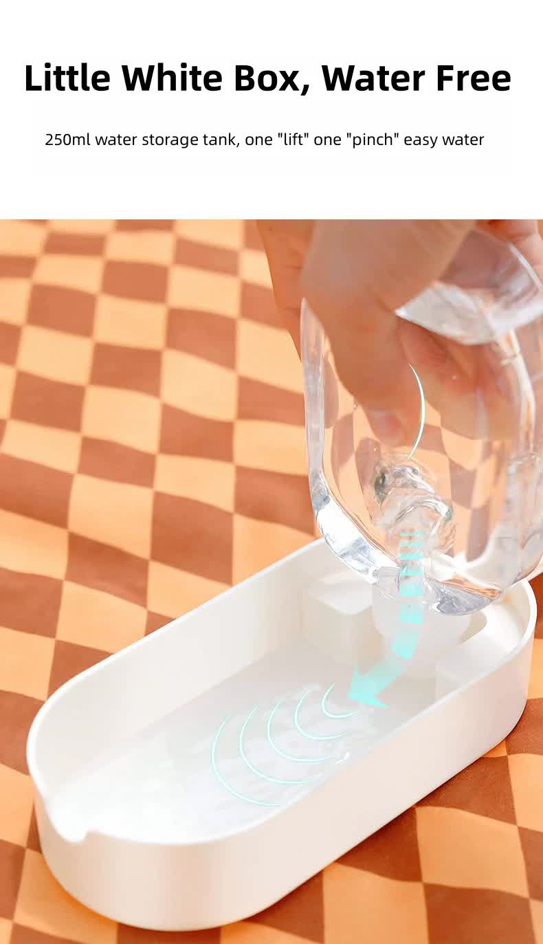 Portable Pet Food Storage Box - 90g Capacity, Travel-Friendly Design for On-the-Go Feeding 2 PCS (Yellow+Blue) โ image 4