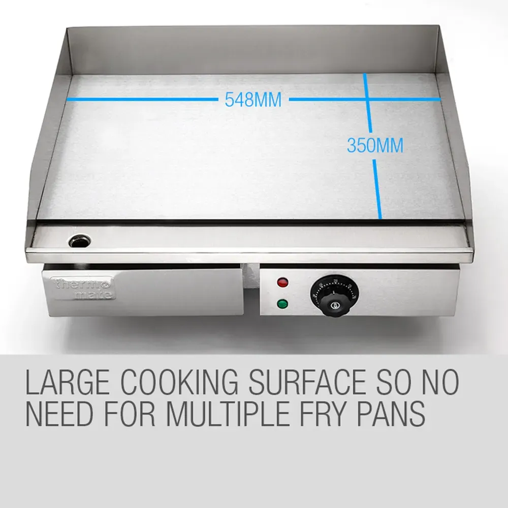 THERMOMATE Electric Griddle Grill BBQ Hot Plate Commercial Stainless Steel โ image 4
