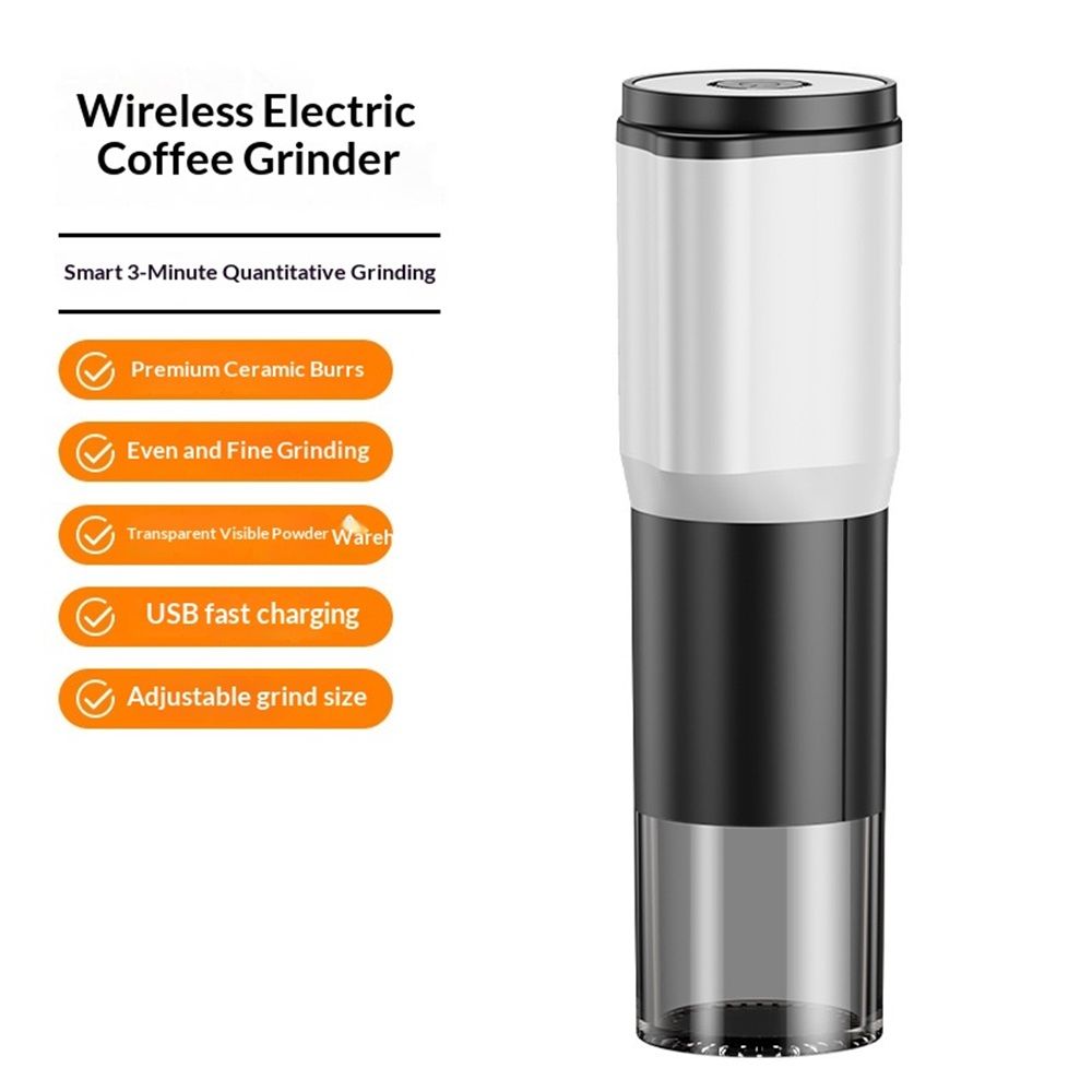 Portable Electric Coffee Grinder,Features a Built-in 1300mAh Rechargeable Battery, Adjustable Grind Settings for Coffee Beans/Grains,Portable Coffee Grinder — image 2