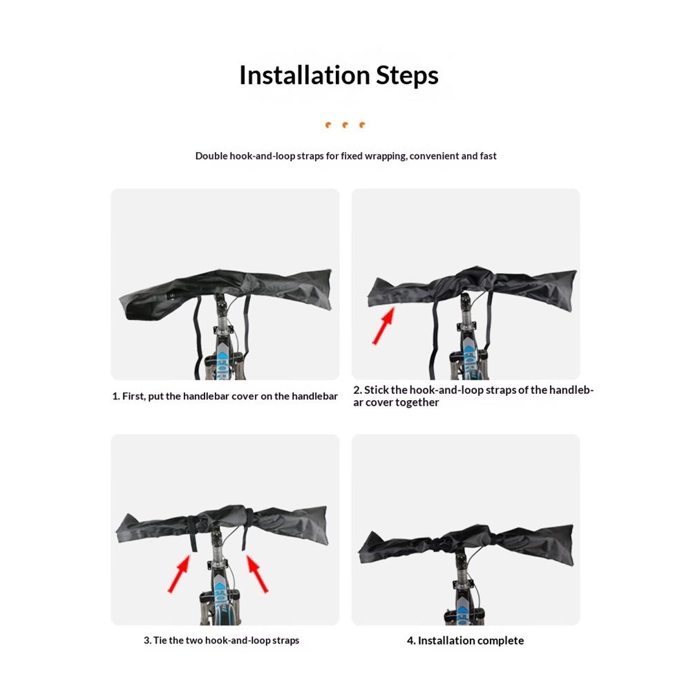 Bike Handlebar Protector Cover Dustproof Waterproof Handle Bar Cover Universal E-Bike Handlebar Cover Handle Bar Maintenance Cover for Road Bike Cycling — image 4