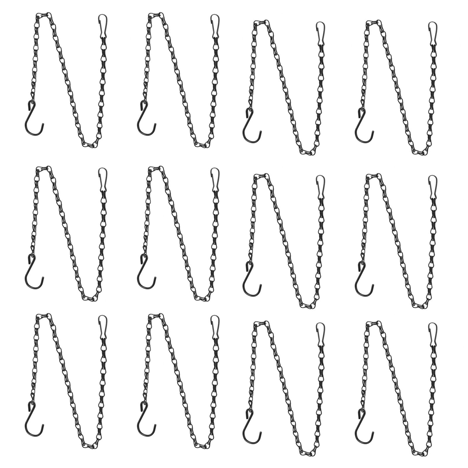 12pcs Plant Hanging Chains with Dual Hooks 58.5cm/23in with Bearing 3000g/6.6lbs for Garden Flower Suspension — image 6