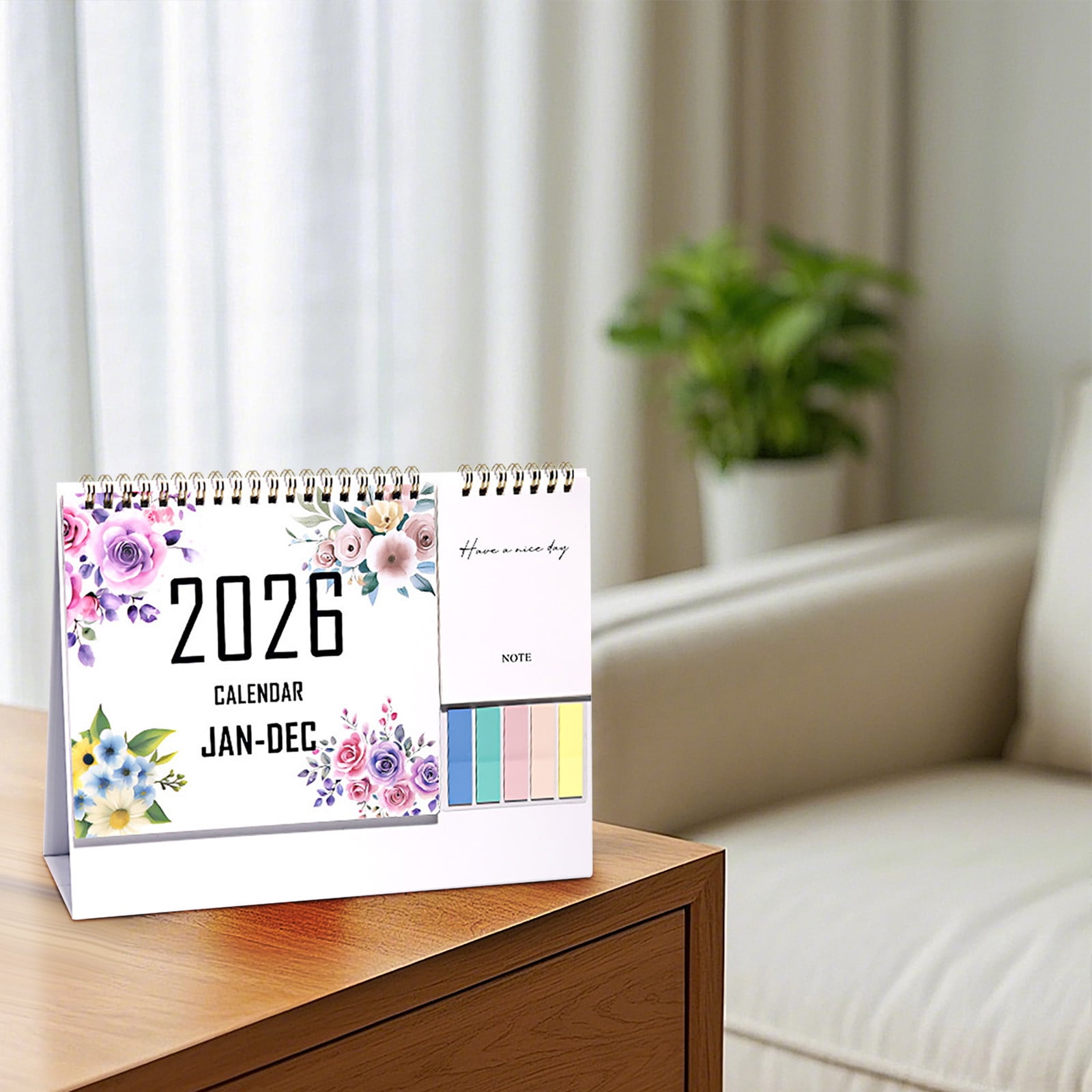 2026 Desk Calendar - 8x10 inch Desk Calendar 2026-2027, 12 Months Desk Calendar Runs From January 2026 To December 2026, Exquisite Desk Calendar 2026 D — image 2