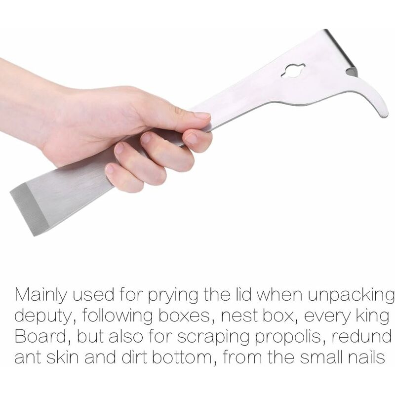 Stainless Steel Beekeeping Scraping Knife Propolis Scraper Beehive Cleaning Tool For Beekeepers — image 4
