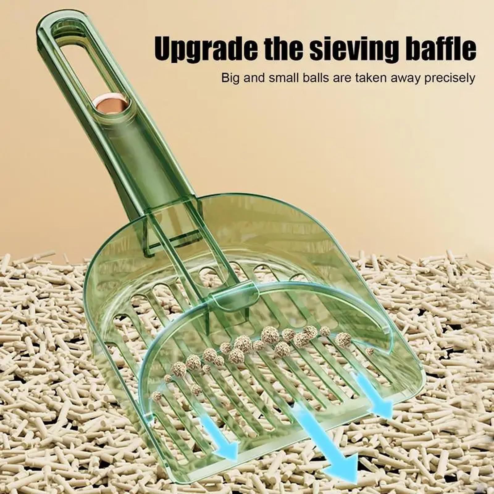 Sifting Tofu, Cat litter, Shovel, Bentonite Crawler, Pet Hamster, Cat Scraper, Godly Tool for Cleaning Small Holes — image 3