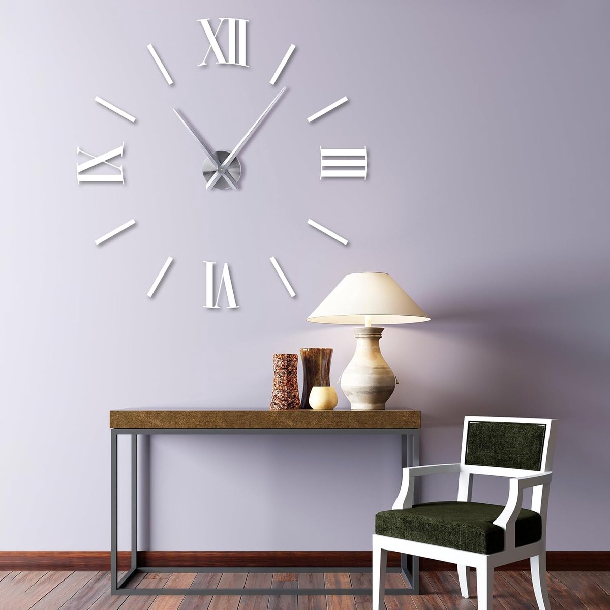 Quartz Clock - Buy and Replace New Loose Clockwork - High Torque - Long Hands Clockwork - With 12cm Disc - Silver - Metal - Hour Hand Replacement Clockwork โ image 4