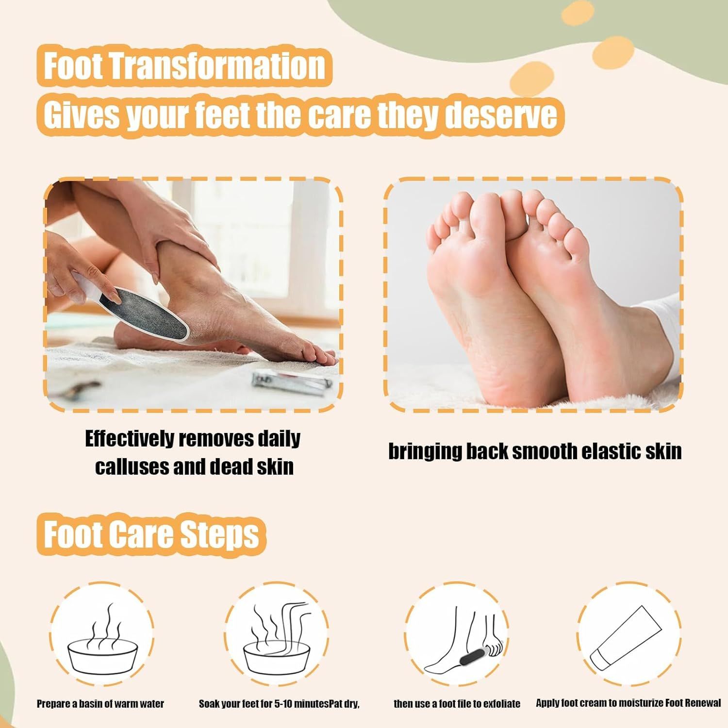 3PCS Precision Callus Remover & Bunion Scrubber for Toe Gaps, 2 Style Toe Callus Remover & Foot File Exfoliator with Compact Design for Pedicures and Sensitive — image 4