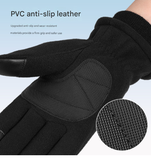 XS Navy Blue Winter Fleece Touchscreen Gloves - Warm & Water-Repellent for Cycling & Outdoor Sports โ image 2