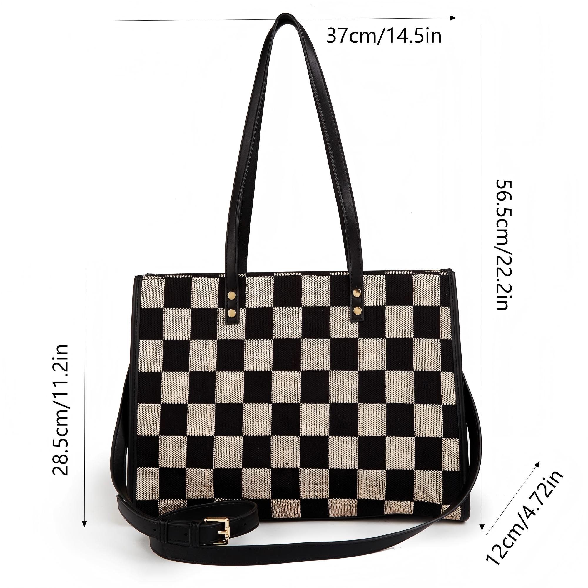 Black and gray color-matched tote bag | large capacity, can be carried by hand or cross-body, suitable for street photography and commuting — image 2