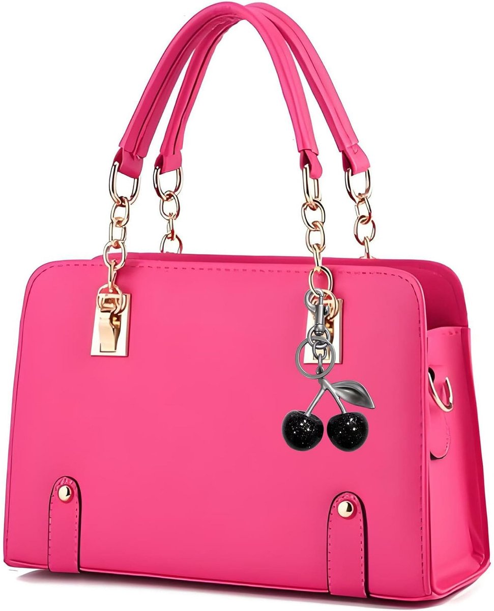 Cherry Charm Keychain - Fashion Accessory for Women's Bags - Suitable for Car Keyrings — image 3