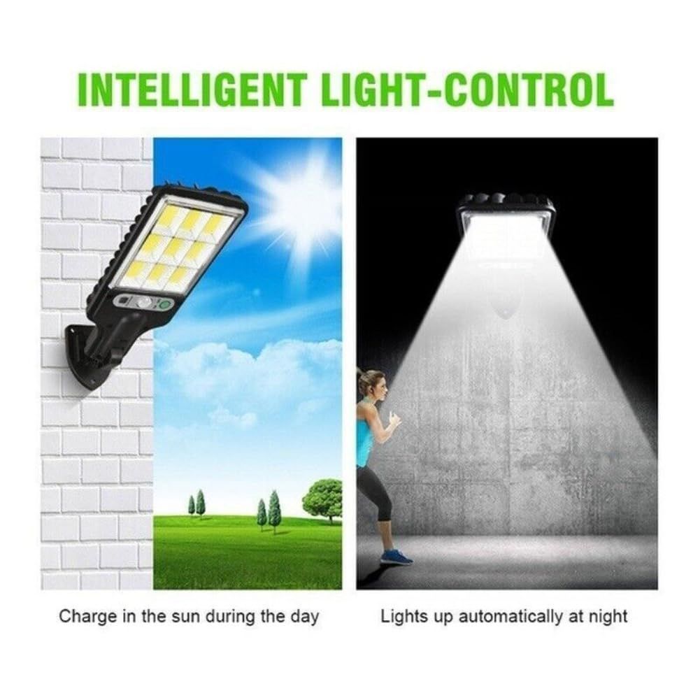 Solar lights, outdoor courtyard lights, road human body sensing lights, LED waterproof integrated wall lights, solar energy โ image 2