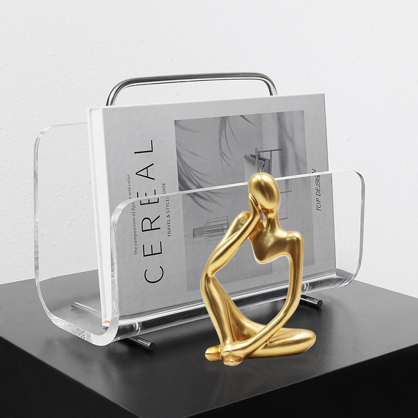 Thinker Statues and Sculptures, Resin Thinker Statue Ornaments, Abstract Style Sculptures, Housewarming Gifts — image 4