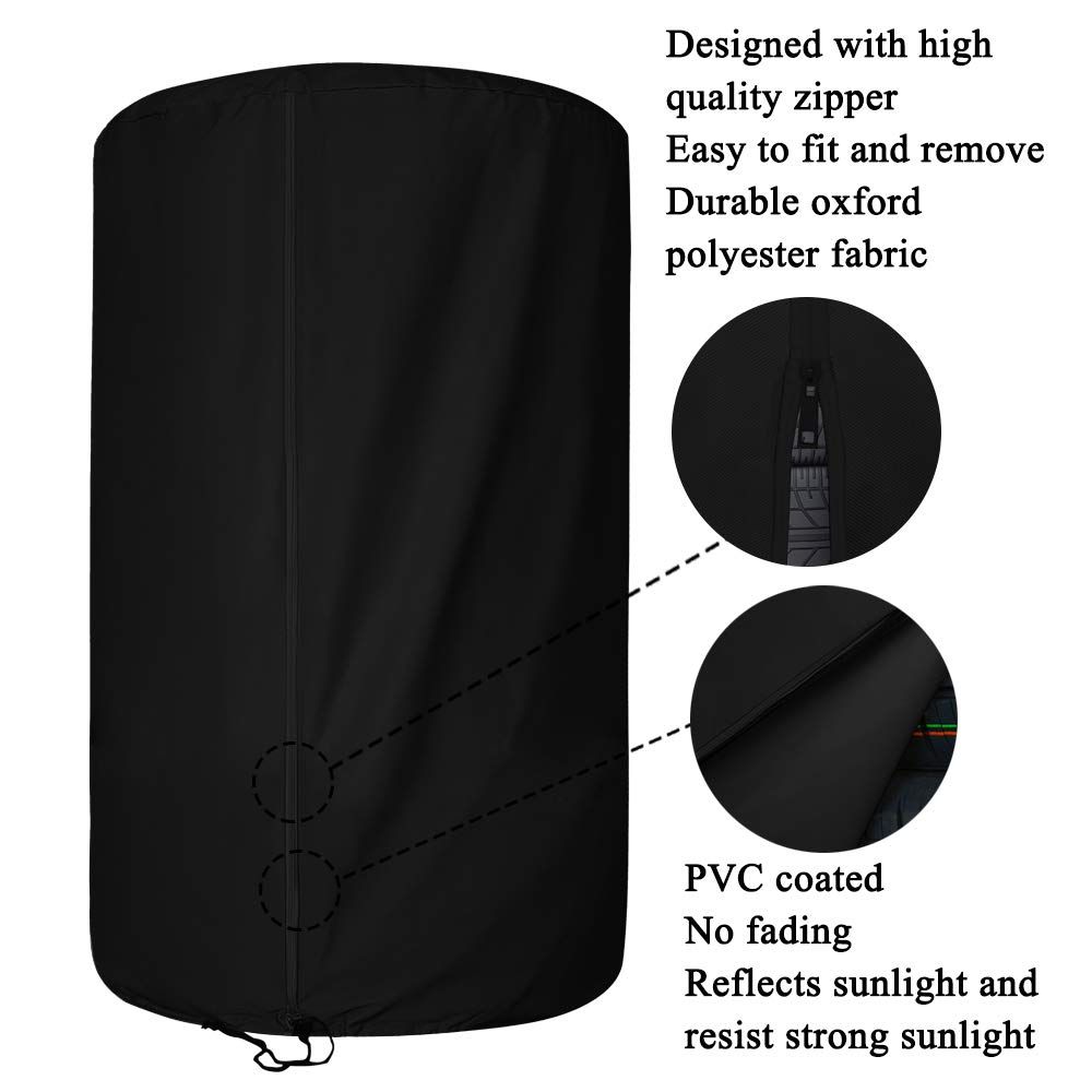 Circular standing courtyard heater cover, brazier cover, garden lawn bracket, durable standing windproof heater cover — image 5