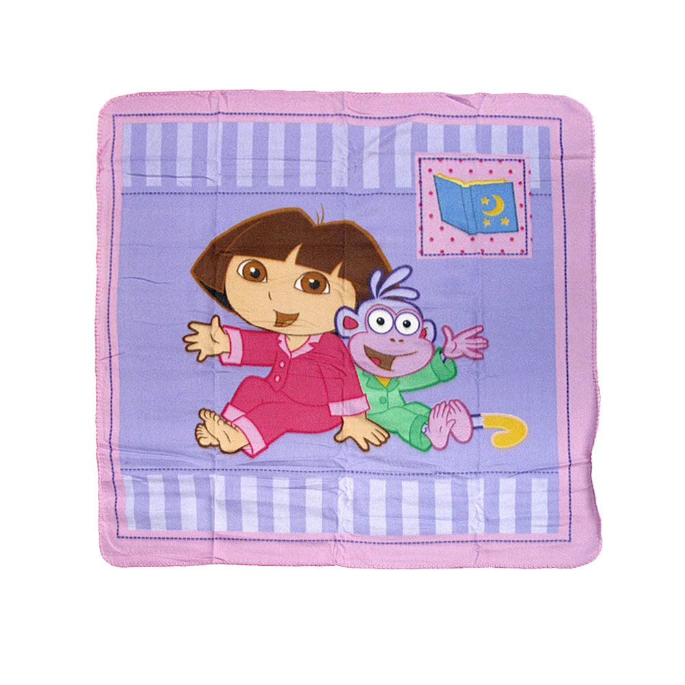 Caprice Polar Fleece Throw Rug Dora Explorer with Monkey 100 × 100 cm