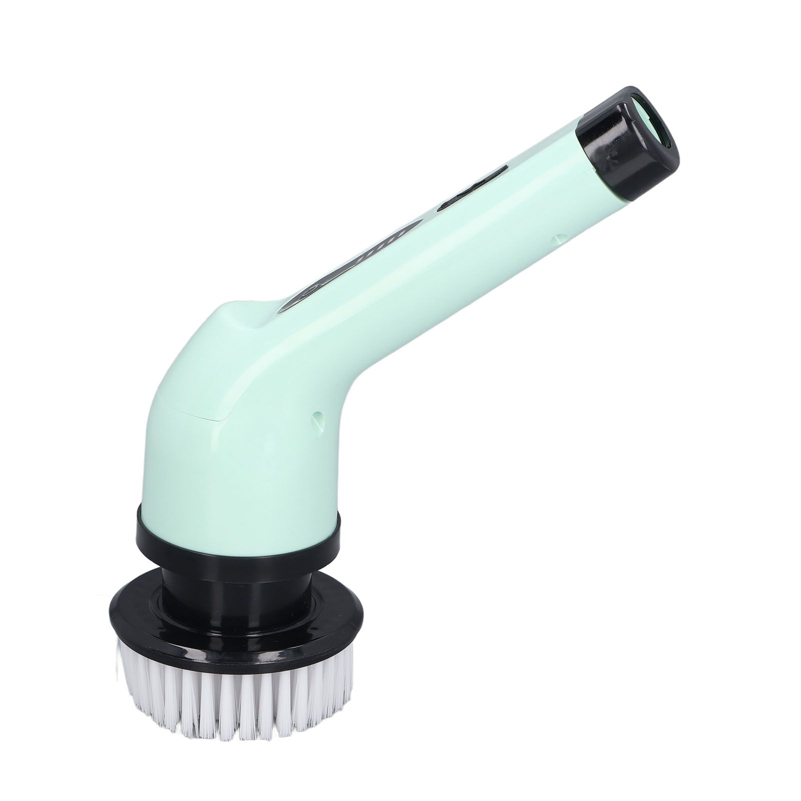Electric Handheld Brush Adjustable Extension Handle Powerful Highly Efficient Labor Saving Electric Spin Scrubber for Bathroom Kitchen 9 Heads Green — image 3