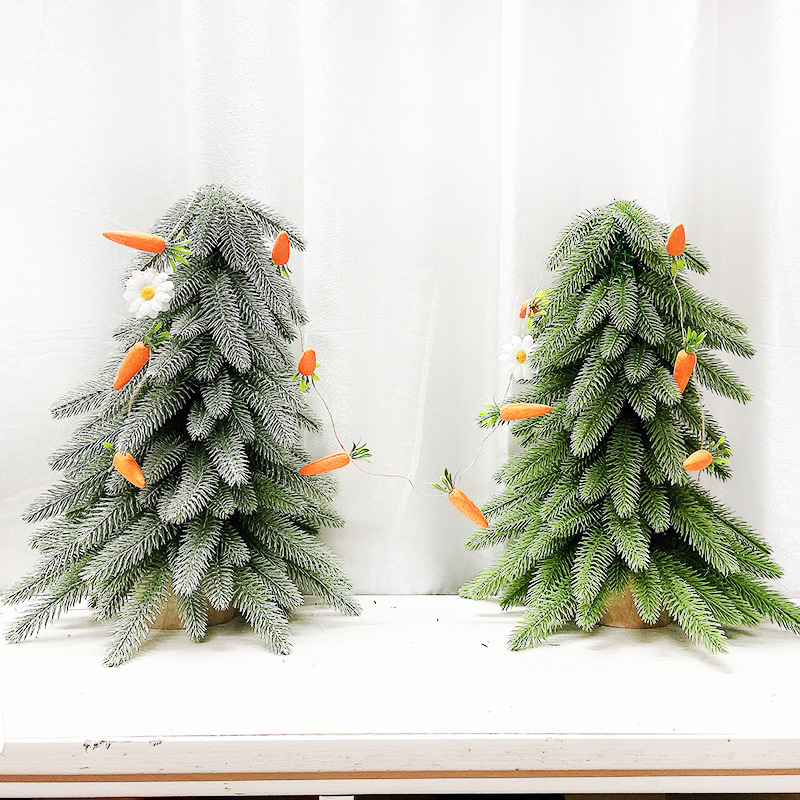 2-Pack 125CM Easter Carrot Hemp Rope Hanging Bunting - Festive Rabbit & Garden Themed Party Decoration — image 2