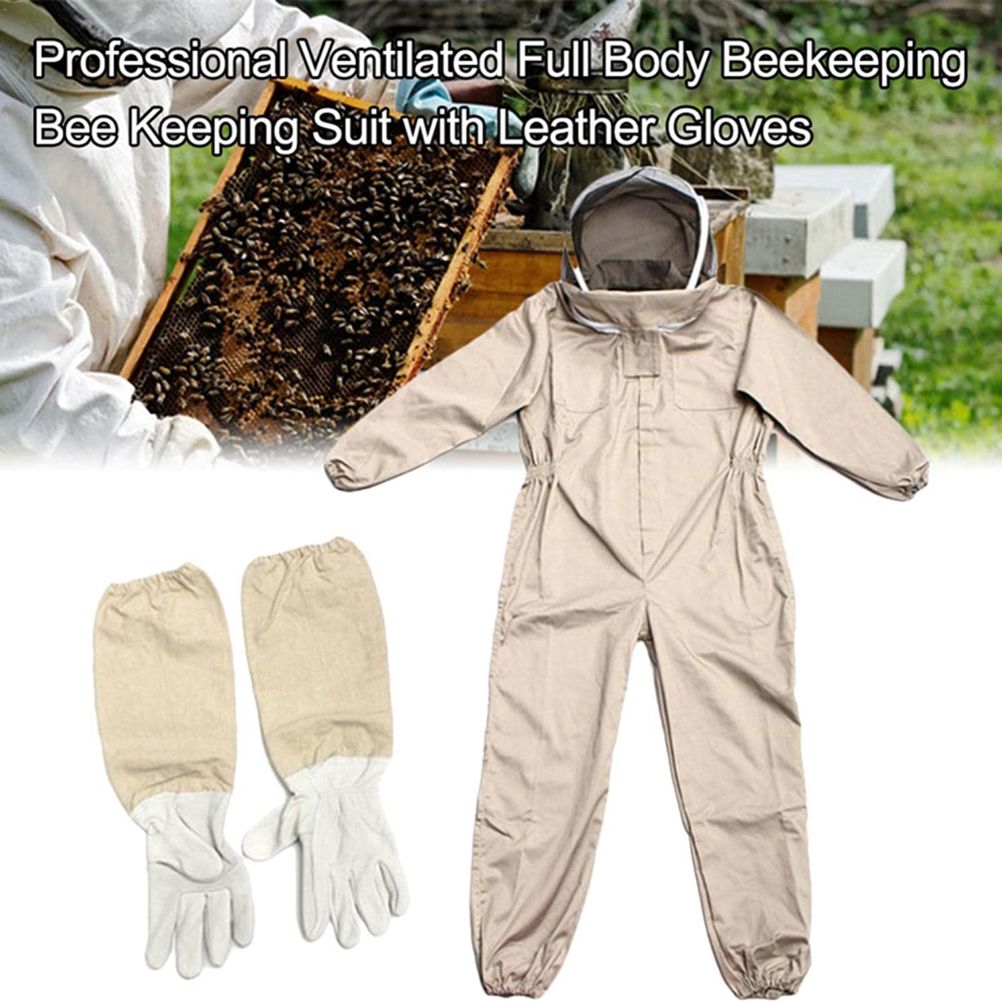 Bee Suit with Gloves Beekeeping Protective Suits Beekeeper Suit Bee Keeper Gear Coveralls Bee Outfit โ image 4