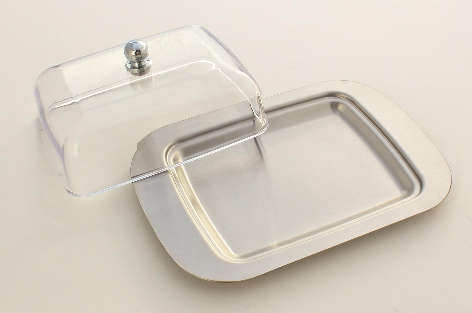 Stainless Steel Butter Dish with Lid 18.5x12.2x6cm Transparent Butter Container โ image 4