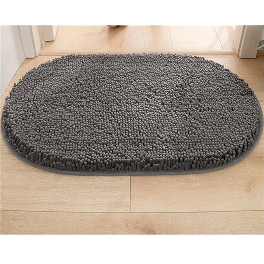 Bath Mat |Boho Bathroom Rug | Also Perfect for Kids Rooms, Nurseries, Bedside, dorms, Half Baths and Powder Rooms | Machine Washable, dark gray โ image 3