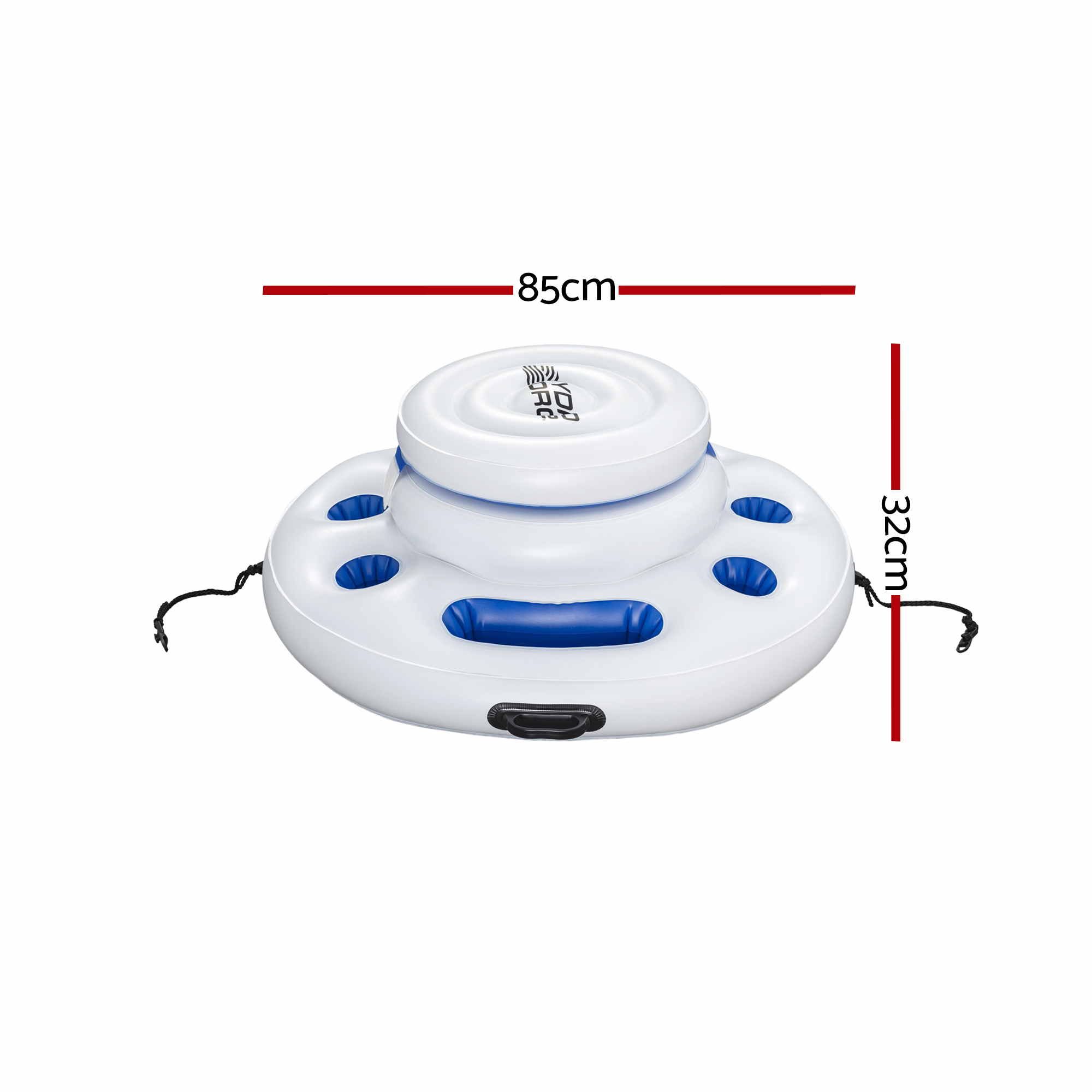 Bestway Inflatable Floating Cooler with Cup Holders for Pool Holds 24 Cans โ image 2