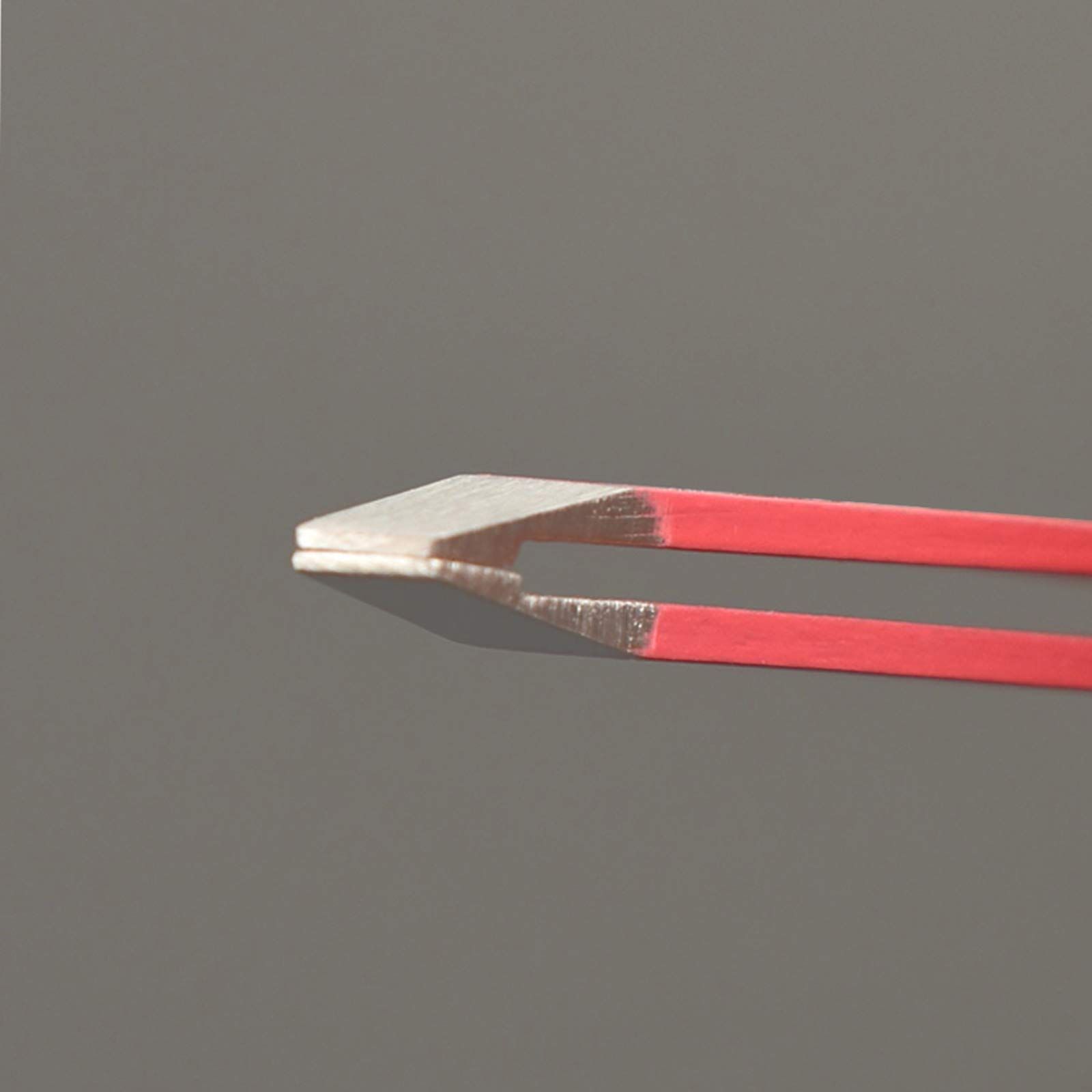 Stainless Steel Slant Tip Tweezer 2PC - White Polka Dot Design Eyebrow Tweezers, Eyebrow Shaping and Facial Hair Removal โ image 2